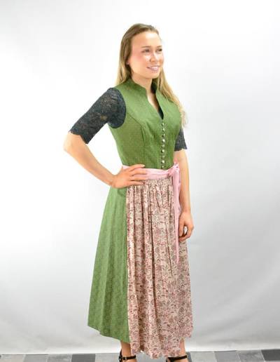 grünes Baumwolldirndl