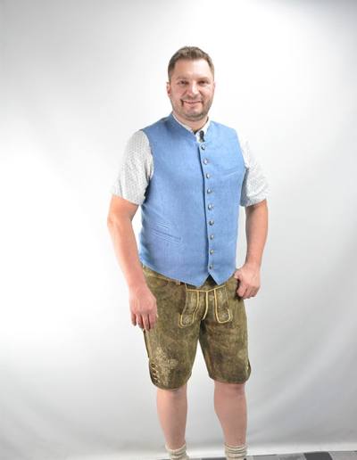 blaues Gilet