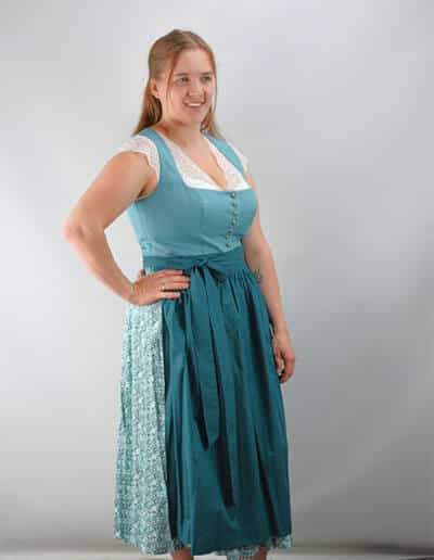 türkises Leinenbaumwolldirndl